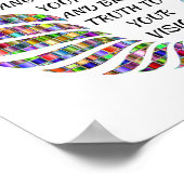 Guardian Angel Quote/Engel Wings Poster (Ecke)