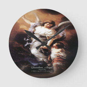 Guardian Angel Runde Wanduhr