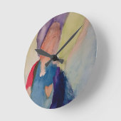 Guardian Angel Runde Wanduhr (Winkel)