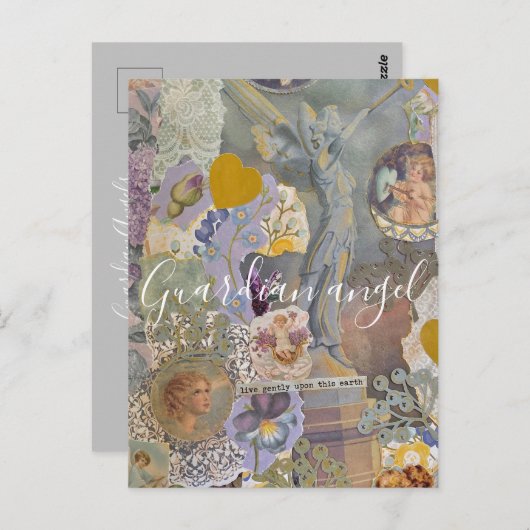 Guardian Angel Send Protection Postcard Postkarte (Vorne/Hinten)