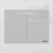 Guardian Angel Send Protection Postcard Postkarte (Rückseite)