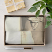 Guardian Angel Sleeping Decoupage 20x30 Sepia Seidenpapier (Geschenk)