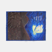 Guardian Angel Soft Fleece Custom Baby Blanket (Vorderseite (Horizontal))