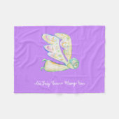 Guardian Angel Soft Fleece Custom Baby Blankets (Vorderseite (Horizontal))