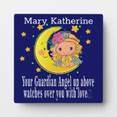 Guardian Angel Tabletop Plaque mit Easel Fotoplatte (Vorderseite)