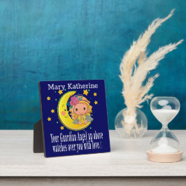 Guardian Angel Tabletop Plaque mit Easel Fotoplatte