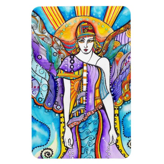 Guardian Angel - Tag und Nacht Magnet (Vertikal)