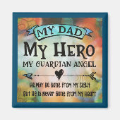 Guardian Angel Vater Inspirivity Vater Inspirierte Magnet (Vorne)
