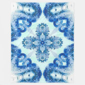 Guardian Angel Vintag Cross Grunge Muster Fleecedecke (Vorderseite)