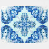 Guardian Angel Vintag Cross Grunge Muster Fleecedecke (Vorderseite (Horizontal))