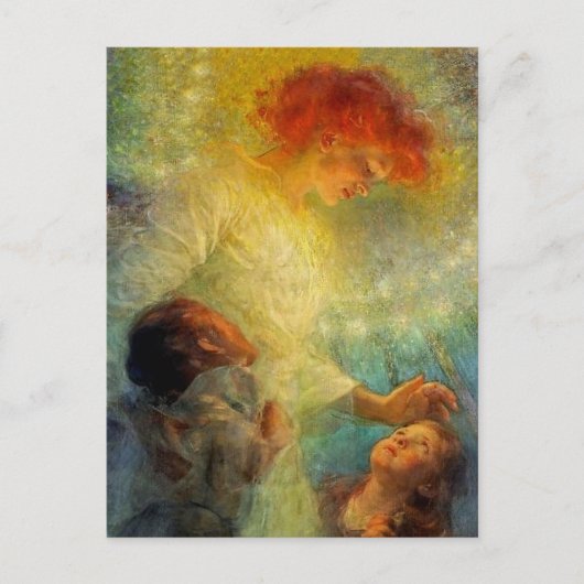 "Guardian Angel" von Franz Dvorak Postkarte (Vorderseite)