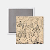 Guardian Angel von Joe Phillips Magnet (Vorderseite/Rückseite)