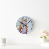 Guardian Angel Wall Clock with Numbers Runde Wanduhr (Zuhause)