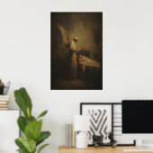 Guardian Angel Watching Over Sleeping Child Poster (Heimbüro)