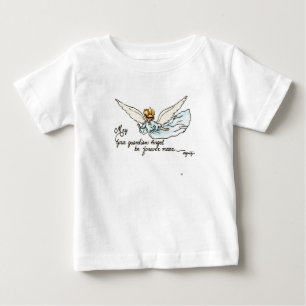 Guardian Angel Watercolor glänzend in der Nähe Baby T-shirt