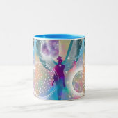 Guardian Angel Zweifarbige Tasse (Mittel)