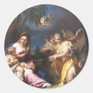 Guardian Angels bieten Geschenke an Runder Aufkleber