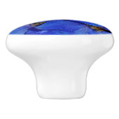 Guardian Blue Delphiniums Larkspur Keramikknauf (Seitenansicht)