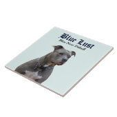 Guardian Blue Lust Pitbull Keramik Tile Fliese (Seite)