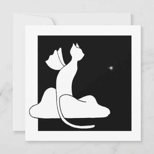 Guardian Cat Feiertagskarte (Vorderseite)