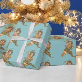 Guardian Christmas Angel Geschenkpapier