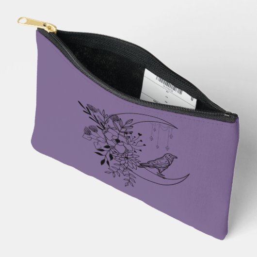 Guardian Crow Zipper Pouch Tarot Card Beutel (Offen)
