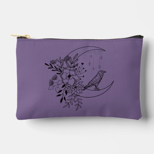 Guardian Crow Zipper Pouch Tarot Card Beutel (Vorderseite)