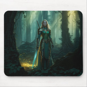 Guardian Elf des verzauberten Reiches Mousepad