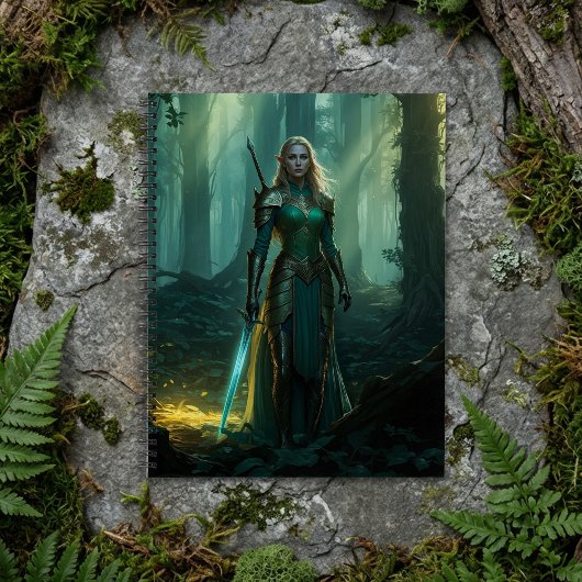 Guardian Elf des verzauberten Reiches Notizblock