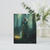 Guardian Elf des verzauberten Reiches Postkarte (Stehend Vorderseite)