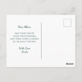 Guardian Elf des verzauberten Reiches Postkarte (Rückseite)