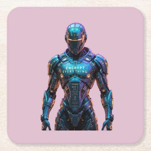 Guardian Encrypt Everything Rechteckiger Pappuntersetzer (Vorderseite)