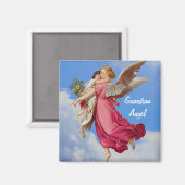 Guardian Engel and Child Inspiration Magnet (Vorderseite/Rückseite)