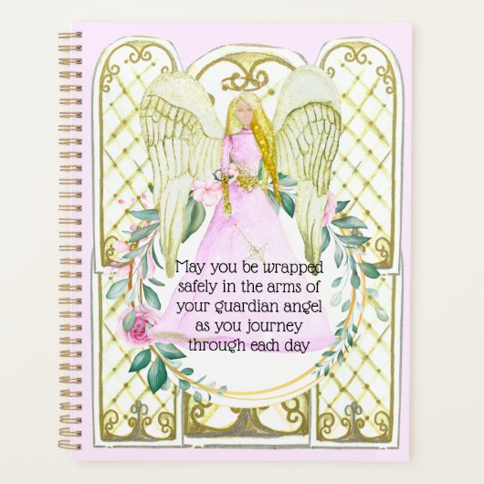 Guardian Engel Gedicht an Tochter aus Mutterrosa Planer (Vorderseite)