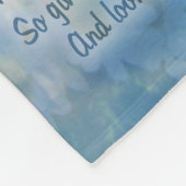 Guardian Engel mit Gedicht Fleecedecke (Ecke)