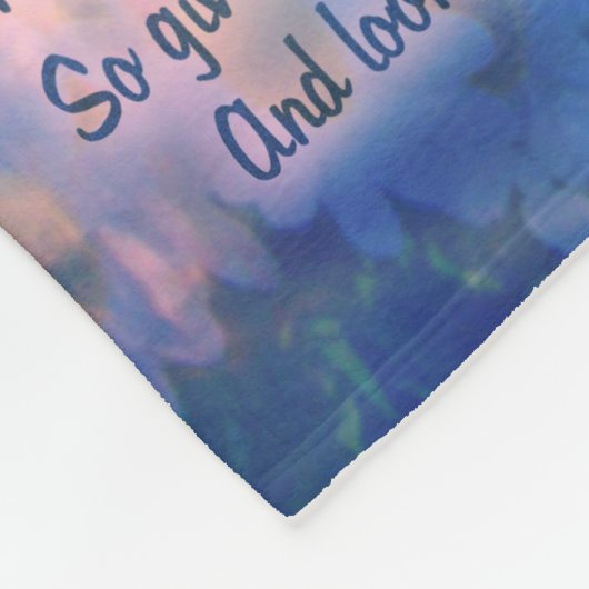 Guardian Engel mit Gedicht Fleecedecke (Ecke)