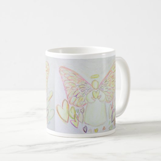Guardian Engel of Hearts Art Custom Coffee Cup Tas Kaffeetasse (VorderseiteRechts)