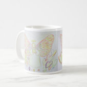 Guardian Engel of Hearts Art Custom Coffee Cup Tas Kaffeetasse (Vorderseite Links)