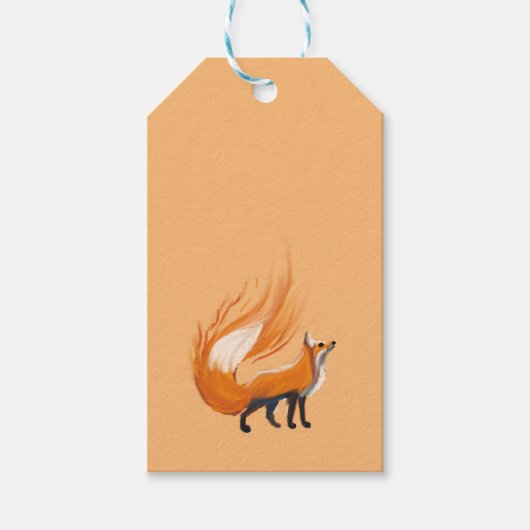 Guardian Fox Gift Tags Geschenkanhänger (Vorderseite)