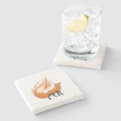 Guardian Fox Marble Untersetzer (Seitenansicht)