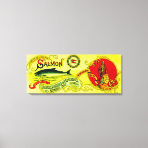 Guardian Lmon Can LabelChignik Bay, AK Leinwanddruck