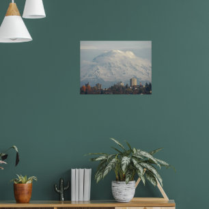 Guardian Mount Rainier Fotografische Landschaft Poster
