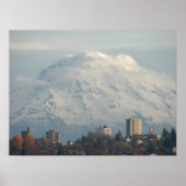 Guardian Mount Rainier Fotografische Landschaft Poster (Vorne)