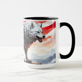 "Guardian of Freedom: The Patriotic Wolf" Tasse
