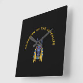 Guardian of the Afterlife Quadratische Wanduhr (Winkel)