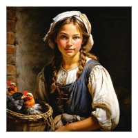 "Guardian of the Flock" "Sara" Dutch Girl Portrait