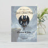 Guardian of the Moon – The Black Winged Wolf. Einladung (Stehend Vorderseite)