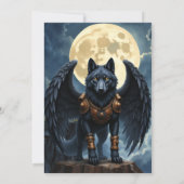 Guardian of the Moon – The Black Winged Wolf. Einladung (Rückseite)
