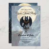 Guardian of the Moon – The Black Winged Wolf. Einladung (Vorne/Hinten)