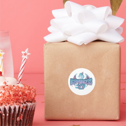 Guardian of the Northern Peaks Runder Aufkleber (Party)